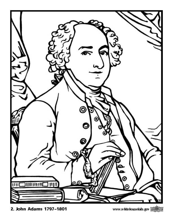 Coloring Page 02 John Adams - free printable coloring pages - Img 12565