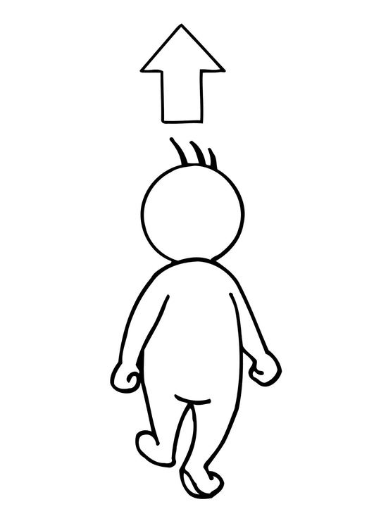 Coloring page 02b. walking away