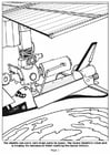 Coloring page 03 building space station