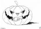 Coloring page 04 halloween pumpkin