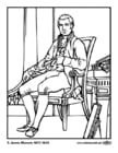 Coloring pages 05 James Monroe
