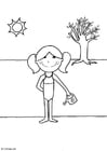 Coloring pages 07b. summer