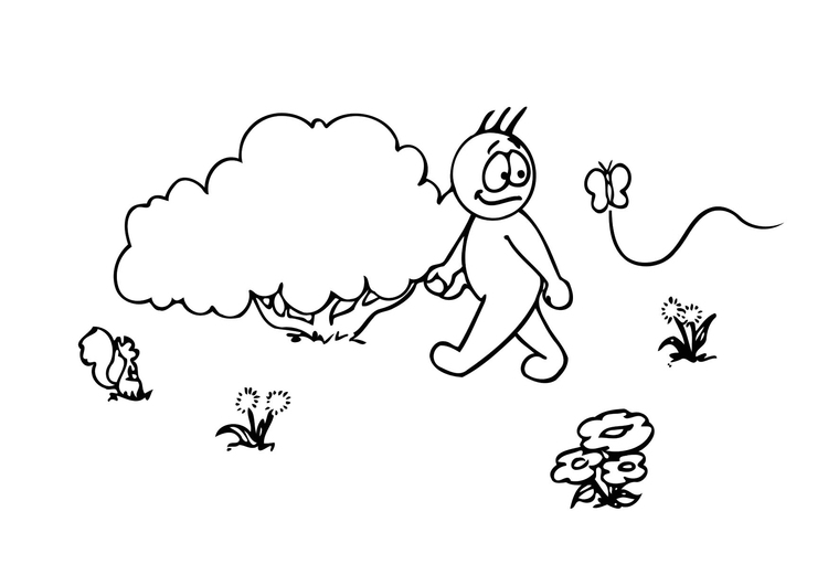 Coloring page 08b. spring
