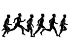 1 B running
