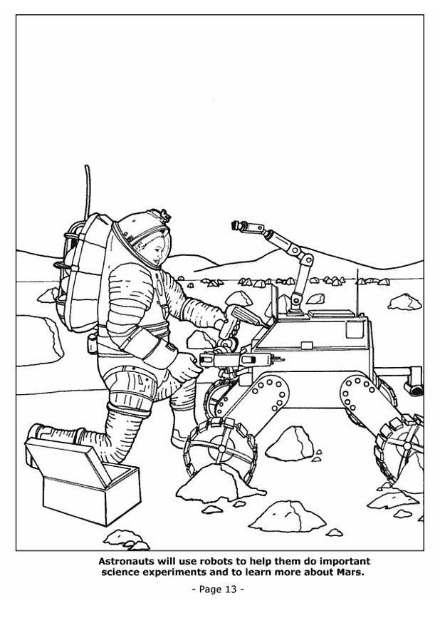 Coloring page 13 space robots