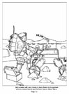 Coloring pages 13 space robots