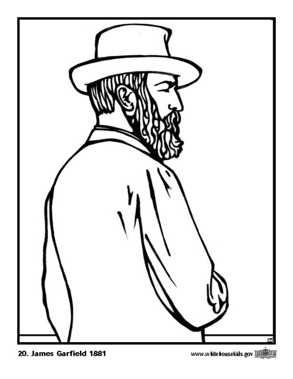 Coloring page 20 James Garfield