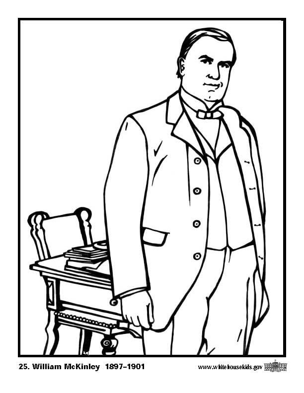 Coloring page 25 William McKinley