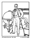 Coloring pages 26 Theodore Roosevelt