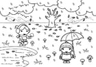 Coloring page 2a autumn