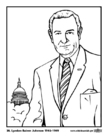 Coloring pages 36 Lyndon Baines Johnson