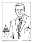 Coloring page 36 Lyndon Baines Johnson