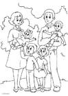 Coloring page 4. mother's new family