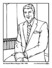 Coloring pages 40 Ronald Wilson Reagan