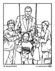 Coloring page 43 George W. Bush