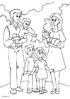 Coloring page 5. father's new family