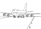 Coloring page 747 airplane