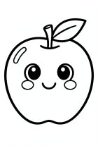 a cheerful apple