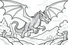 a flying dragon
