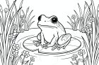 a frog in a pond