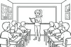 a teacher in the classroom