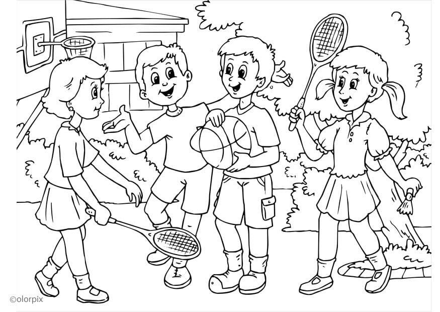 Coloring page a01 - friendship
