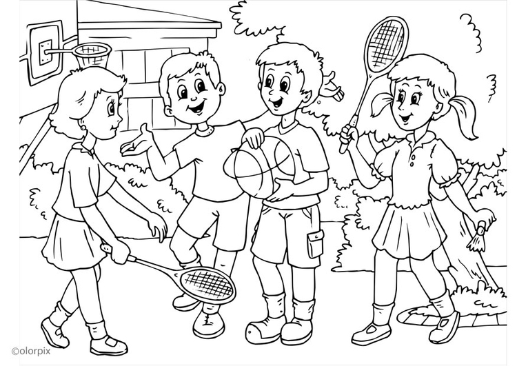 Coloring page a01 - friendship