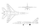 Coloring pages A-5A Vigilante aircraft