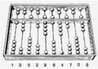 Coloring page Abacus - counting frame