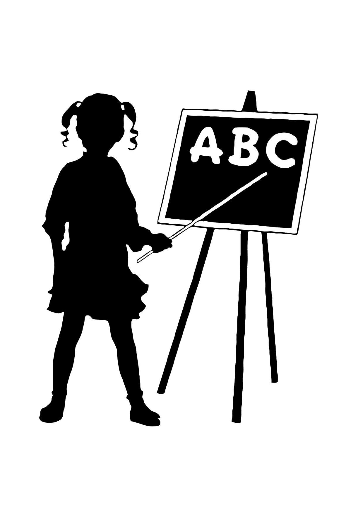 Coloring page abc