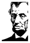 Coloring pages Abraham Lincoln