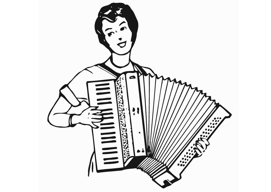 Coloring Page Accordion - free printable coloring pages - Img 12901