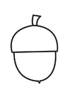 Coloring pages Acorn