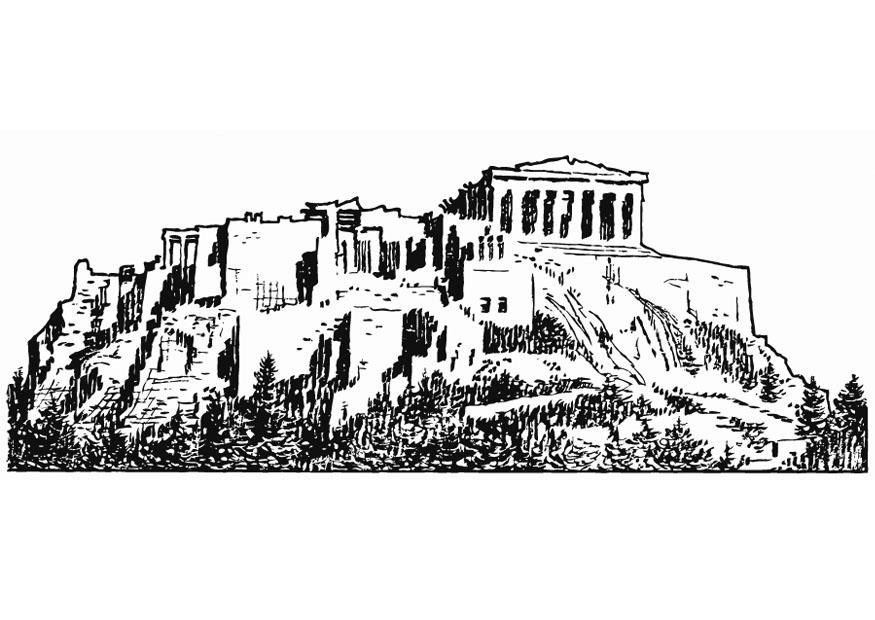 Coloring page Acropolis