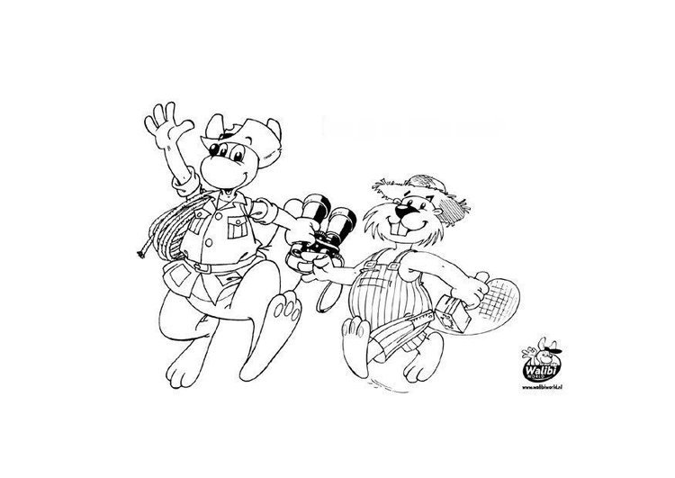 Coloring page adventure