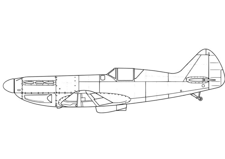 Coloring page Aeroplane - D551