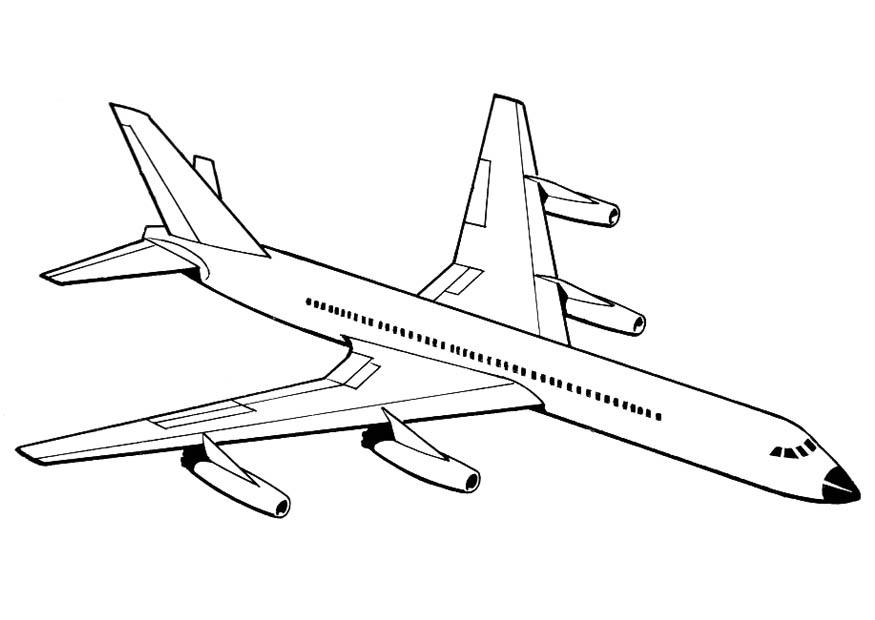 Coloring Page aeroplane - free printable coloring pages - Img 18885