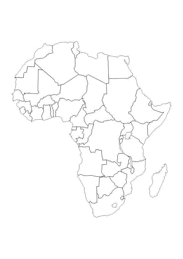 Coloring page Africa