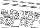 Coloring page air travel