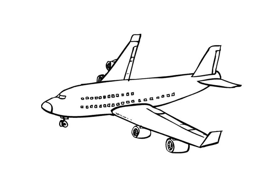 coloring page airplane free printable coloring pages img 9673