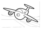 Coloring page airplane