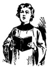 Coloring pages altar boy