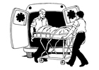 Coloring pages ambulance