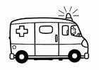 Coloring page ambulance