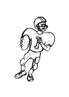 Coloring page american footbal