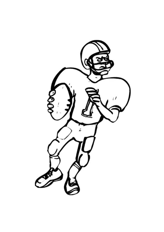 Coloring page American Football