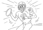 Coloring page American football