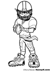 Coloring pages American Football