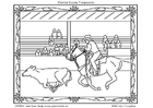 coloring-page american rodeo