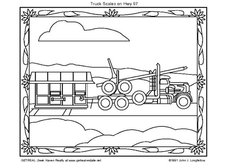 Coloring page American Truck